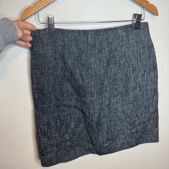 NWT Theory High Rise Mini Skirt in Navy Multi Herring Melange Brand New - Picture 12 of 13